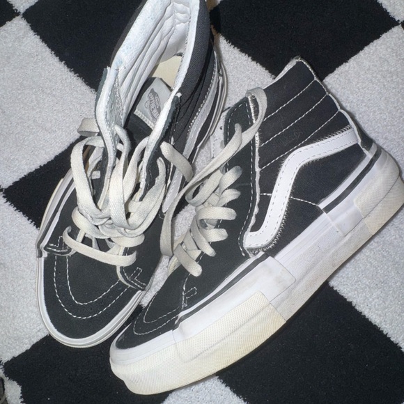 Vans Shoes - Vans Black and White High-Top Sneakers